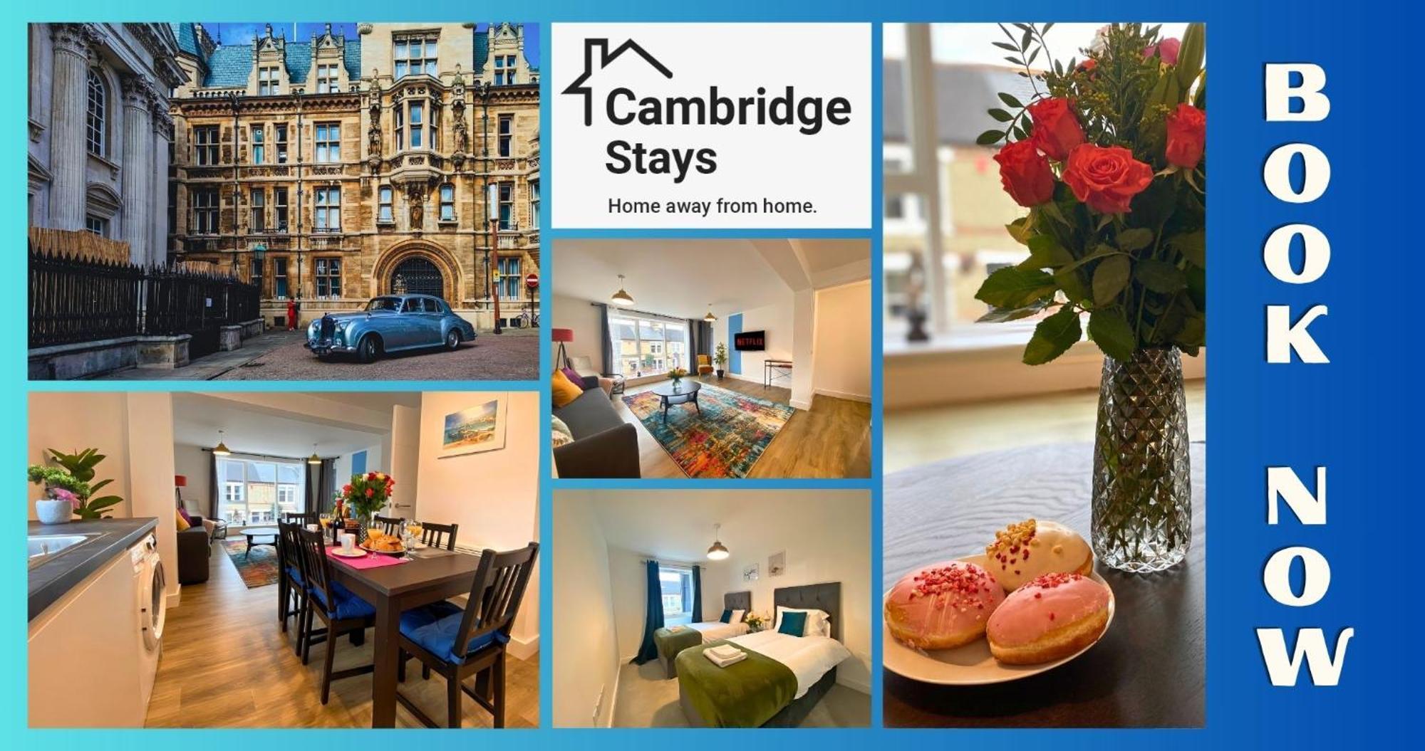 Cambridge Stays Riverside Apart Hotel With 2Br Flats At The City Centre-Parking-Balcony Εξωτερικό φωτογραφία